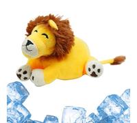Creative Plush Animal Ice Bag with Elephant Lion Hippo Designs, Soft Cooling Pack for Kids, Reusable Zoo Animal Ice Storage Doll for Boys and Girls, Fun and Functional Plush Toy for Hot Weather