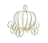 Creative Pumpkin Carriage Decor Golden Candy Box Pumpkin Cart Metal Candy Box