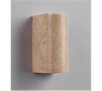 Creative Retro Outdoor Waterproof Lamp Atmosphere Staircase Courtyard Balcony Bathroom Yellow Travertine Garden Light Battery Lights E27 Base Wall Mounted L