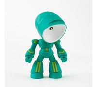 Creative Robot Lámpara de mesa inalámbrica LED Luz nocturna Brazos ajustables Piernas Iluminación de estado de ánimo amigable con los ojos para niños Dormitorio Decoración de escritorio (Verde)