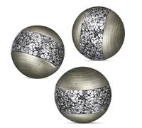 Creative Scents Schonwerk - Juego de 3 Bolas de Resina Decorativas para Cuencos y jarrones (Mosaico con Forma de Esfera)