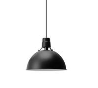 Creative Semi-Circular Pendant Light Iron Metal Industrial Chandeliers E27 Single Head Hanging Lamp Decorative Lighting Fixtures for Restaurant Bar Coffee Shop (Color : Black, Size : 50 cm/19