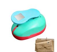 Creative Shape Cutter - Square Punch Tool for Scrapbooking | Steel Blade with Lever Handle, Paper Craft Puncher, DIY Accessory for School Art Projects Card Making Journals Kids