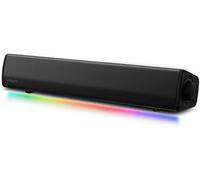 CREATIVE Sound Blaster GS3 - Barra de Sonido compacta RGB para Juegos con tecnología SuperWide, alimentada a través de USB, Bluetooth 5.4, Puerto de Salida de Auriculares, para PC y Mac