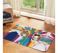 Creative Strokes - Mantel de piel absorbente para mascotas, 40 x 60 cm, con base de goma antideslizante para gatos y perros