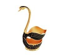 Creative Swan Rack - Soporte Para Cubiertos Cucharas De Café Soporte Para Estante, Aleación De Zinc Forma De Cisne Tenedor De Cena De Metal Organizador De Cucharadita Organizador De Vajilla