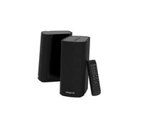 Creative T100 - Altavoces de escritorio compactos Hi-Fi 2.0, hasta 80W de potencia máxima con Bluetooth 5.0, entrada óptica, Aux-in, para PC y portátil (negros)