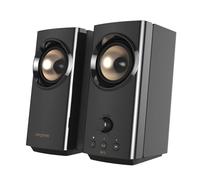 CREATIVE T60 Altavoces de Escritorio compactos 2.0 con Clear Dialog y Surround de Sound Blaster, Audio USB-C, Puertos para micrófono y Cascos, Bluetooth 5.0, para Ordenadores y portátiles