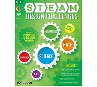 Creative Teaching Press STEAM Design Challenges Resource Book, 1er Grado (Ciencia, Tecnología, Ingeniería, Arte, Matemáticas) (8208)