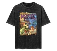 Creative The Secret of Monkey Island Mens Funny Unisex T-Shirts Graphic Print Black tee 3XL