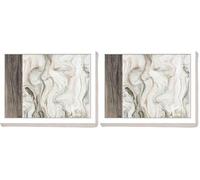 Creative Tops Bandeja de Regazo con cojín y diseño de mármol (Paquete de 2)