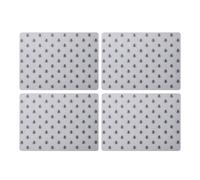 Creative tops bee print juego de 4 manteles individuales grandes de pr