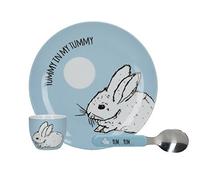 Creative Tops Into The Wild - Juego de desayuno infantil de porcelana de 3 piezas con lata de almacenamiento
