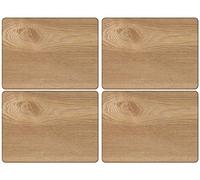 CREATIVE TOPS Juego de 4 manteles Individuales chapados en Madera de Roble