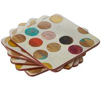 CREATIVE TOPS Juego de 6 manteles Individuales, Parte Posterior de Corcho, diseño de vinos, Madera, Multicolor, Coasters