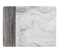 CREATIVE TOPS - Juego de 6 manteles Individuales, Parte Posterior de Corcho, diseño de vinos prémium, Corcho, Blanco y Gris, Large Placemats