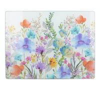 CREATIVE TOPS Protector de encimera de cristal, 40 x 30 cm, diseño de Flores