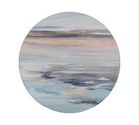 CREATIVE TOPS Tranquility - Juego de 4 manteles Individuales Redondos con Respaldo de Corcho, 29 cm, 4 Unidades, Multicolor