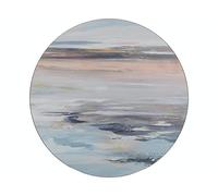 CREATIVE TOPS Tranquility - Juego de 4 manteles Individuales Redondos con Respaldo de Corcho, 29 cm, 4 Unidades, Multicolor