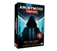 Creative Toys Anonymous Cyber Hunt | Juego de Mesa de Estrategia y Deducción Cibernética | Guerra Digital con 4 Tabletas LCD Reutilizables | Descubre Identidades Secretas | Set para Niños o Adultos