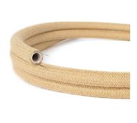 Creative-Tube, Tubo flexible con revestimiento de tela Efecto Seda Jute RN06, diámetro 20 mm