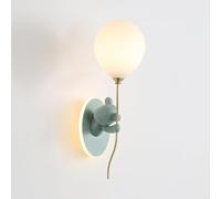Creative Wall Lights Balloon Wall Lamp Bear Glass Lamp Shade Wall Resin Vanity Light Oval for Living Room Wall Lantern(C)(D)