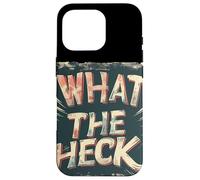 Creative What The Heck Emblem para un Aspecto Impresionante Carcasa para iPhone 16 Pro