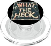 Creative What The Heck Emblem para un Aspecto Impresionante PopSockets PopGrip para MagSafe