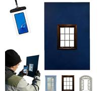 Creative Window Props, Portable Creative Window Frame Photography Props, Travel Photo Frame for Taking Photos at Mountaintops, Lakesides, and City Landmarks, Capturing Unique Perspectives (B)