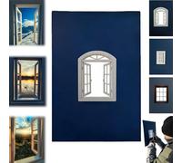Creative Window Props, Portable Outdoor Window Frame Photography Props, Reusable Lightweight Travel Photos Picture Frames Prop for Unique Perspective,Taking Photos at Mountaintops