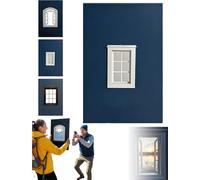 Creative Window Props, Window New Frame Travel Photo Prop, Photography Creative Photos Prop for Travel Photography Accessory, Portable Outdoor Picture Framing for Landscape Vacation Shooting(A)