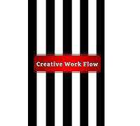 Creative Work Flow: Notebook for Notes,Ideas & Daily Plannig|Matte Cover|6x9,110 blank pages,no lines ,no grids|Minimalist Striped Design for Office &Home