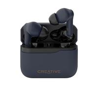 CREATIVE Zen Air Plus Auriculares internos inalámbricos auténticos y Ligeros con Bluetooth Audio LE, cancelación Activa de Ruido híbrida, Modo Ambiente, 32 Horas de reproducción Total (Azul Oscuro)