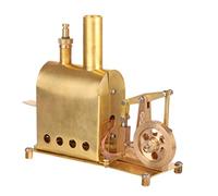 CreativeBlocker - Modelo de máquina de vapor para adultos, mini motor de metal, máquina de vapor de cobre, funcional con alcohol, caldera de vapor, regalo científico, caja de experimentación