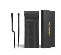 CREATIVECHEF Juego de Pinzas Profesionales de Acero Inoxidable de 10 Pulgadas, Multiusos para Barbacoa, Chapado y Servir - Regalo Culinario