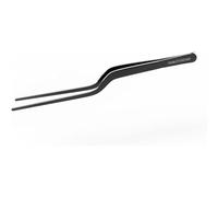 CREATIVECHEF Pinzas de cocina de 8 pulgadas: ergonómicas, de acero inoxidable, agarre de precisión (negro)