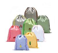 Creativee - Bolsa de almacenamiento impermeable con cordón para gimnasio, deporte, natación, para llevar el necesario de viaje, ropa, lavadero, neceser de aseo, color verde, rosa, 41, Verde, rosa, 41