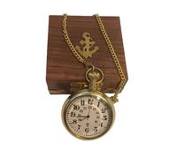 CREATIVEERA Victoria London Brass - Reloj de bolsillo de 2 pulgadas, regalo de boda personalizado para marido, hijo, aniversario, cumpleaños, elegancia atemporal