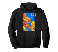 Creatividad, libertad, felicidad con símbolos coreanos Sudadera con Capucha