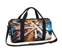 Creativity - Bolsa de lona deportiva para guitarra eléctrica, fin de semana, bolsa de viaje, gimnasio, equipaje para niños, niñas, niños, mujeres y hombres