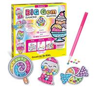 Creativity for Kids Big Gem Diamond Painting Kit - Create Your Own Sweets Diamond Art Stickers & Suncatchers - Diamond Art for Kids
