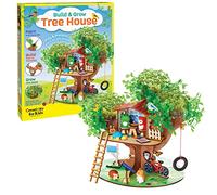 Creativity for Kids Build and Grow Tree House Craft Kit - Treehouse Playset Toy for Boys and Girls, Classic Toys for Kids