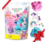 Creativity for Kids Paquete sensorial: Unicornio, Juguetes sensoriales para niños pequeños, Regalos de Unicornio para niñas, Actividades para niños pequeños y Rellenos sensoriales de contenedores (a