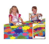 Creativity Inspired Art & Crafts - Alfombrilla para salpicaduras, 1 m x 1,5 m, paquete de 4 unidades, varios estilos y colores, protector para manualidades y pintura de mesa y suelo, reutilizable, fácil de limpiar, multiusos, ideal para niños y artesanos