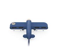 Creativo avión USB Divisor 1 Arrastre 4, 3life Air Force One Expander Hub Data Hub Azul Azul
