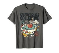 Creativo Caos Colectivo Artista Artesanía Humor Arte Mixto Media Camiseta