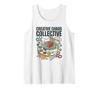 Creativo Caos Colectivo Artista Artesanía Humor Arte Mixto Media Camiseta sin Mangas