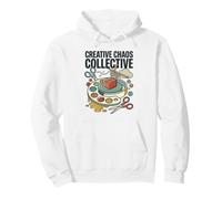 Creativo Caos Colectivo Artista Artesanía Humor Arte Mixto Media Sudadera con Capucha
