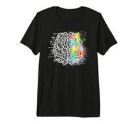 Creativo Cerebro Arte Ciencia Matemáticas Camiseta Premium