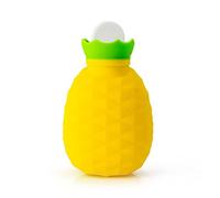 Creativo dulce piña silicona caliente botella de agua de 200 ml agua de mano mini botella de agua de agua portátil bolsa de agua regalo
